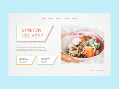网站标题早午餐交付(Website Header Brunch Delivery)