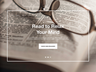 网站标题阅读以放松(Website Header Read to Relax)