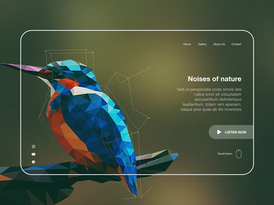 网站标题自然噪音(Website Header Noises of nature)
