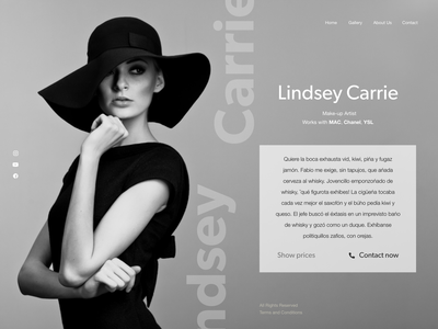 网站页眉组合时尚(Website Header Portfolio Fashion)