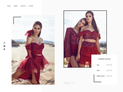 网站标题时尚产品页面(Website Header Fashion Product Page)