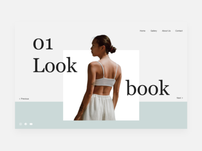 网站标题时尚 Lookbook(Website Header Fashion Lookbook)