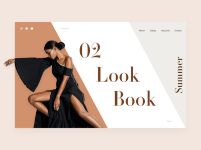 网站页眉 02 Lookbook(Website Header 02 Lookbook)