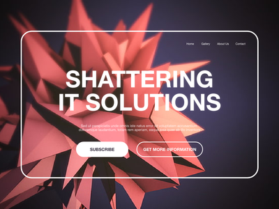 网站标题粉碎 IT 解决方案(Website Header Shattering IT Solutions)