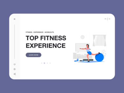 网站标题健身体验(Website Header Fitness Experience)