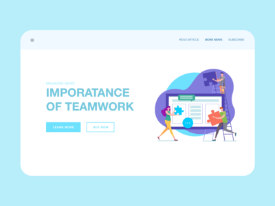 网站标题团队合作(Website Header Teamwork)