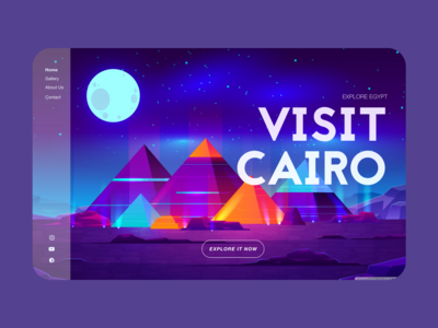 网站标题访问开罗(Website Header Visit Cairo)
