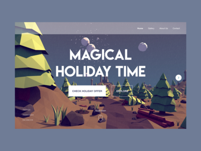 网站标题假期时间(Website Header Holiday Time)