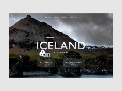 网站标题冰岛(Website Header Iceland)