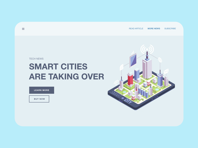 网站标题智能城市(Website Header Smart Cities)