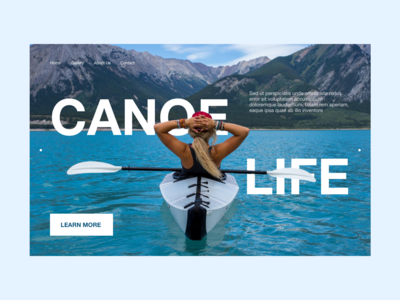 网站标题独木舟生活(Website Header Canoe Life)