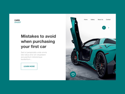 网站标题汽车(Website Header Cars)