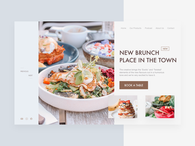网站标题早午餐(Website Header Brunch)