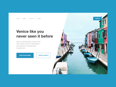 网站标题威尼斯(Website Header Venice)