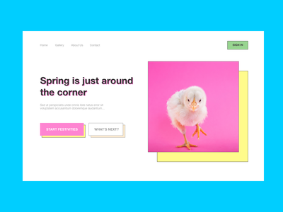 网站标题弹簧(Website Header Spring)