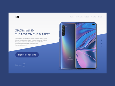 网站标题小米 MI 10(Website Header Xiaomi MI 10)
