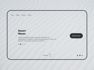 网站标题沙漠浪潮(Website Header Desert Waves)