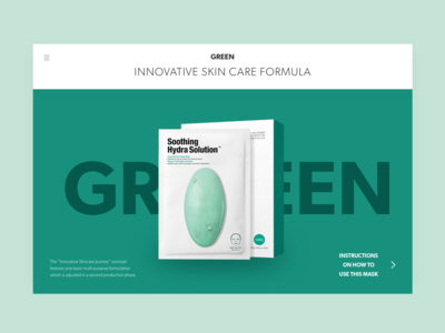 网站标题护肤品 - 面膜(Website Header Skincare - Mask)