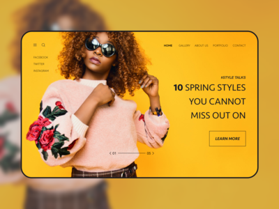 网站标题时尚(Website Header Stylish)