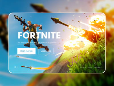 网站标题堡垒之夜(Website Header Fortnite)