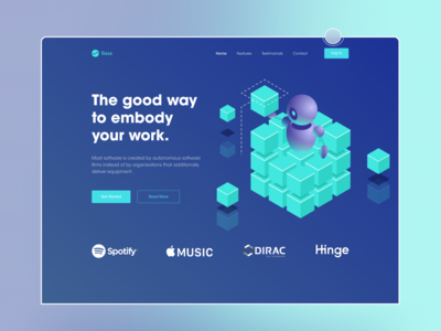 人工智能网站设计、UI设计(Artificial intelligence Website Design, UI Design)