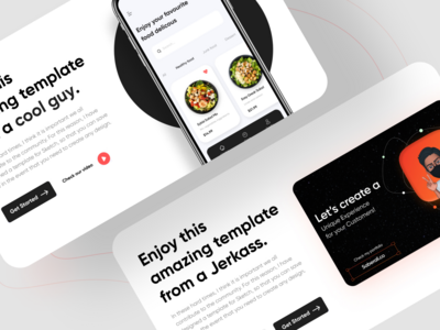 登陆页面 ui 工具包的标题(Header for landing page ui kit)