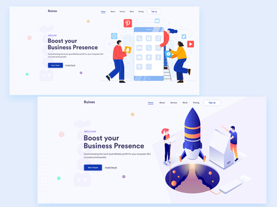 数字代理-登陆概念(Digital Agency - Landing Concept)