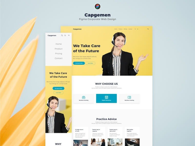 Capgemen - Figma 企业网页设计(Capgemen - Figma Corporate Web Design)