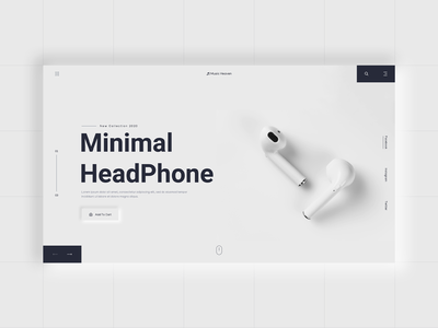 耳机登陆页面标题探索(Headphone Landing Page Header Exploration)