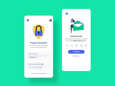 Healer Patient - 忘记密码屏幕(Healer Patient - Forgot Password Screen)