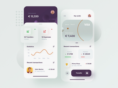 财务 UI 概念-应用程序(Financial UI Concept - app)