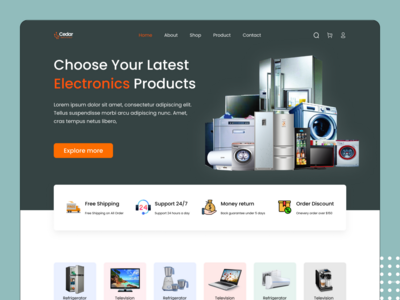 电子商店网站UI设计(Electronics Store Website UI Design)