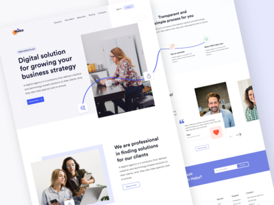 Hebo ll 数字营销机构登陆页面(Hebo ll Digital Marketing Agency Landing Page)
