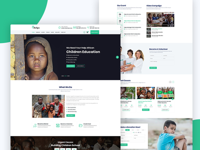 #02 帮助 - 非营利慈善和筹款 Web 模板(#02 Help's - Non-Profit Charity & Fundraising Web Templates)