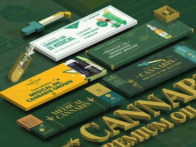 大麻大麻油产品网站滑块 PSD 模板(Cannabis Hemp Oil Products Website Slider PSD Template)