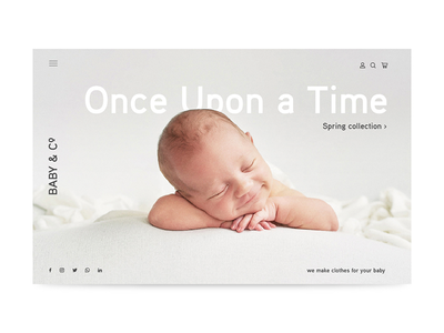 婴儿用品店登陆页面(Baby Shop Landing Page)