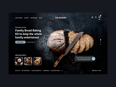 面包店登陆页面(Bakery Landing Page)