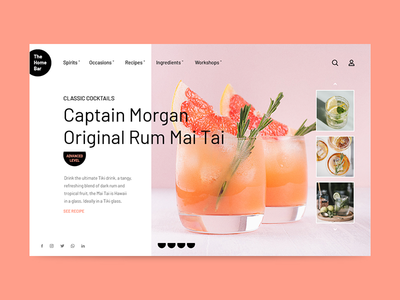 鸡尾酒在家 - 产品页面(Cocktail At Home - Product Page)