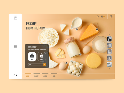 乳制品登陆页面(Dairy Landing Page)