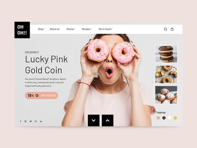 甜甜圈 - 产品页面(Donut - Product Page)