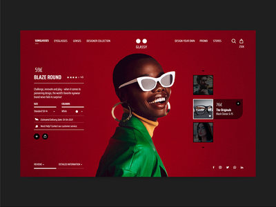 眼镜登陆页面(Eyewear Landing Page)