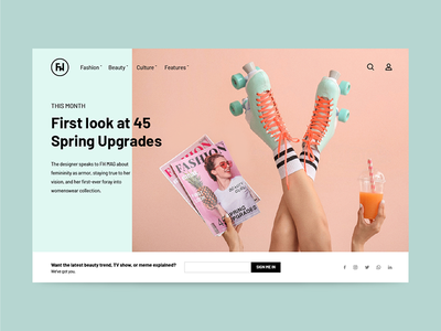 时尚杂志 - 产品页面(Fashion Magazine - Product Page)