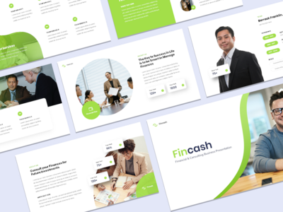 Fincash - 财务和咨询业务演示模板(Fincash - Financial & Consulting Business Presentation Template)