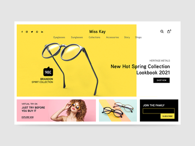 眼镜店 - 产品页面(Glasses Shop - Product Page)