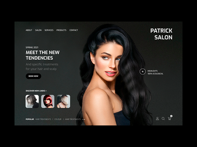 美发师登陆页面(Hairdresser Landing Page)