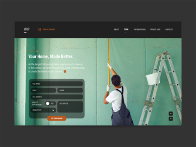 Web 服务页面 家装(Web Service Page Home Improvement)