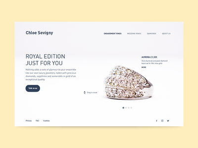 珠宝店登陆页面(Jewelry Shop Landing Page)