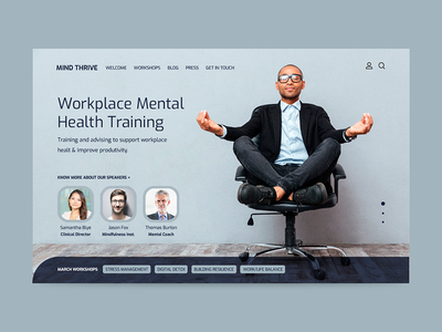 Mind Thrive 登陆页面(Mind Thrive Landing Page)