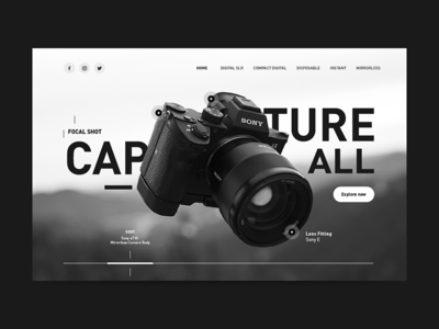 摄影店登陆页面(Photography Shop Landing Page)