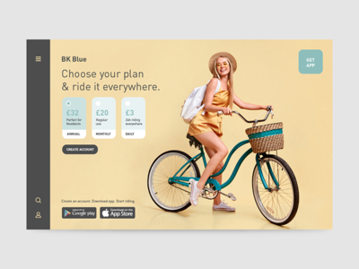 自行车租赁登陆页面(Bike Rental Landing Page)